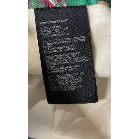 Tommy Hilfiger Floral Butterflies Lined Pencil Straight Skirt Womens Size 10 - Picture 8 of 10